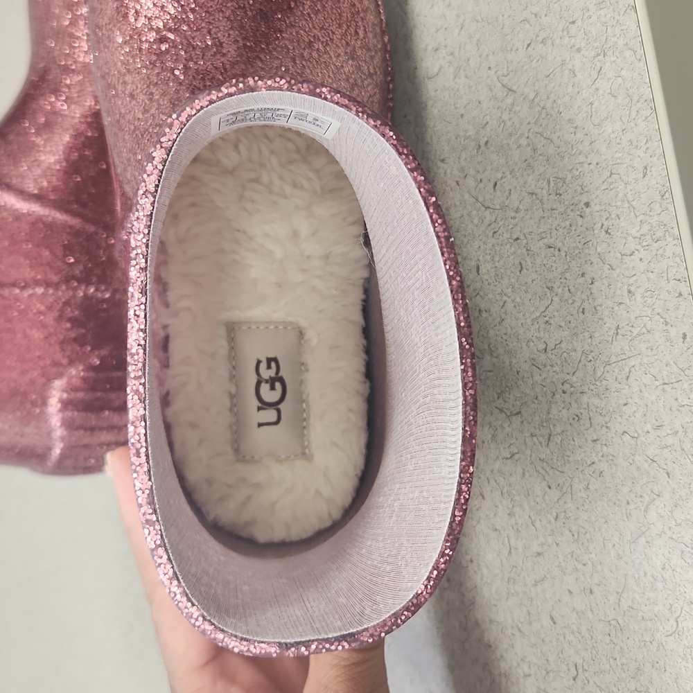 UGG NEW Dritlita Glitter Boots Size Kids 5 equivalent to Women's Size 7.5 - Picture 4 of 5